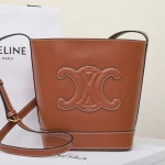高仿CELINE-賽琳 復古牛皮革斜挎包 - 多功能便攜設計-113783：圖片 6