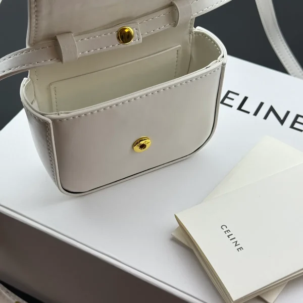 高仿CELINE-賽琳 經典牛皮迷你手袋 - TRIOMPHE按扣設計 多背法時尚配飾-10I513：圖片 10