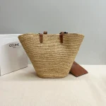 高仿CELINE-賽琳 手工編織牛皮革包邊肩背包-114342：圖片 3