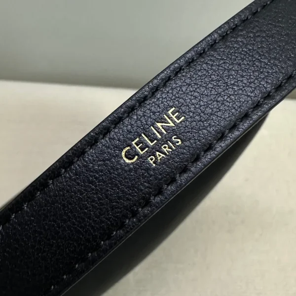 高仿CELINE-賽琳 金色飾面牛皮革肩背包-114713：圖片 7