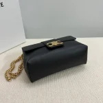 高仿CELINE-賽琳 經典TRIOMPHE牛皮革斜挎包 - 金色飾面多功能收納-115853：圖片 6