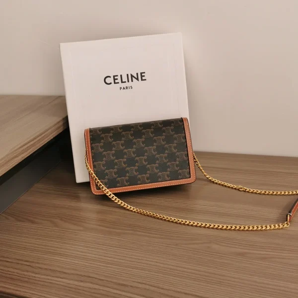 高仿CELINE-賽琳 TRIOMPHE CANVAS迷你手袋 - 時尚便攜多功能肩背包-10L462：圖片 3