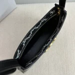 高仿CELINE-賽琳 標誌印花牛皮革包邊斜挎包-115702：圖片 9