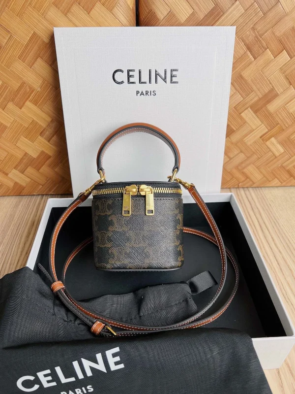 高仿CELINE-賽琳 聖羅蘭 TRIOMPHE CANVAS 迷你手袋-10J762：圖片 2