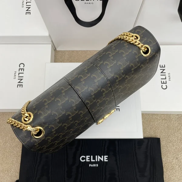 高仿CELINE-賽琳 經典TRIOMPHE標誌印花牛皮斜挎包-118222：圖片 7