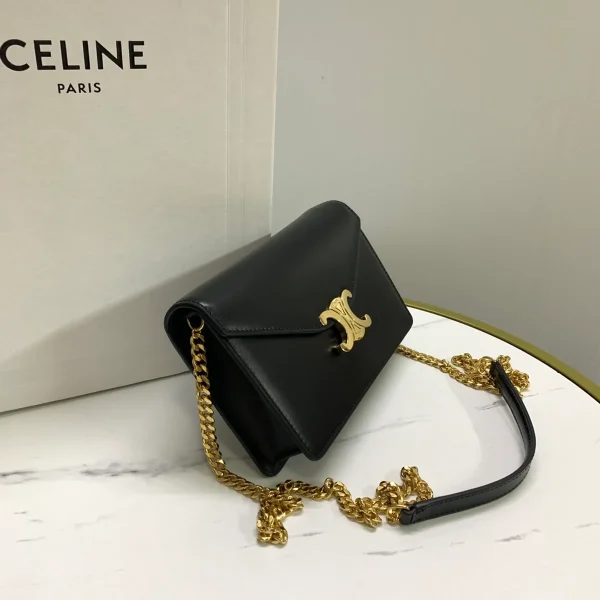高仿CELINE-賽琳 經典牛皮迷你斜挎手袋 - 可容納大屏手機-10L033：圖片 3