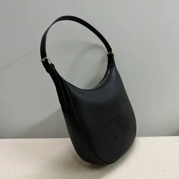 高仿CELINE-賽琳 金色飾面牛皮革肩背包-114713：圖片 3