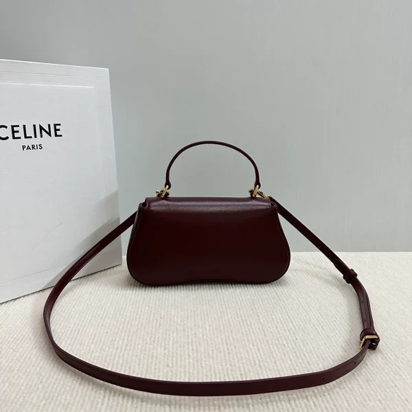 高仿CELINE-賽琳 TRIOMPHE牛皮革多功能手提斜挎包-119533：圖片 3