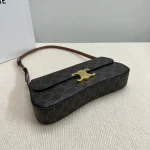 高仿CELINE-賽琳 TRIOMPHE金屬鎖扣羊皮革肩背包-115532：圖片 5