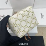 高仿CELINE-賽琳 義大利製造迷你手袋 可裝PLUS手機 牛皮革包邊斜挎包-10M742：圖片 5