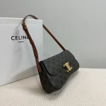 高仿CELINE-賽琳 TRIOMPHE金屬鎖扣羊皮革肩背包-115532：圖片 4
