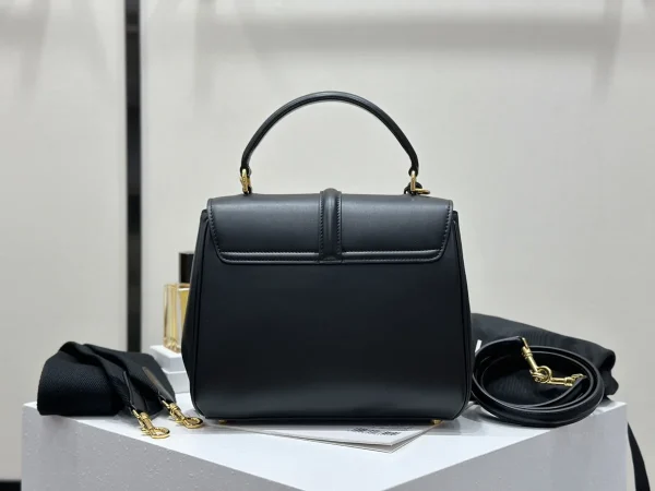 高仿CELINE-賽琳 16 小號刺繡手袋 - 皮革手柄配可拆卸肩帶-188003：圖片 5