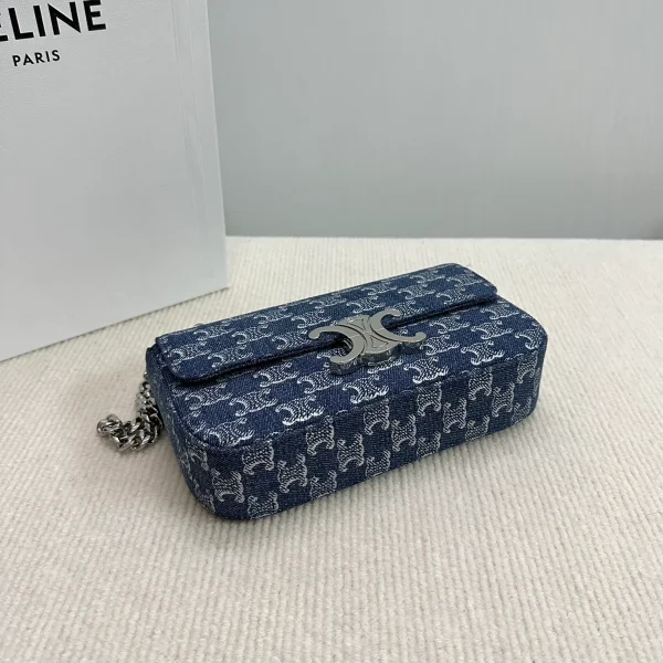 高仿CELINE-賽琳 TRIOMPHE金屬鎖扣肩背包-115202：圖片 5
