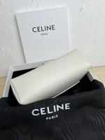 高仿CELINE-賽琳 經典TRIOMPHE牛皮斜挎包 - 金色飾面優雅設計-116593：圖片 10