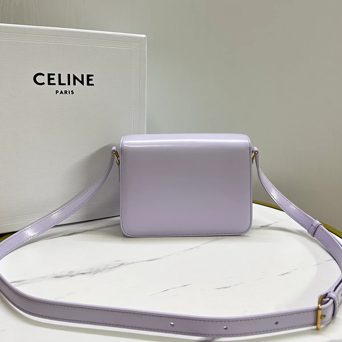 高仿CELINE-賽琳 經典TRIOMPHE牛皮革斜挎包-188423 3 高仿CELINE-賽琳 經典TRIOMPHE牛皮革斜挎包-188423