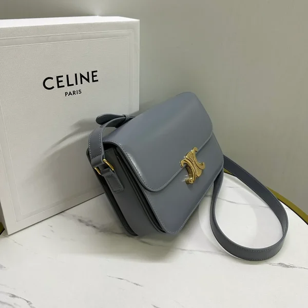 高仿CELINE-賽琳 經典牛皮革斜挎-187363：圖片 4