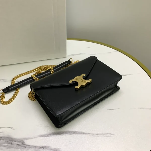 高仿CELINE-賽琳 經典牛皮迷你斜挎手袋 - 可容納大屏手機-10L033：圖片 5