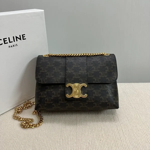 高仿CELINE-賽琳 Triomphe 牛皮革斜挎包-115852：圖片 2