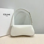 高仿CELINE-賽琳 TRIOMPHE 銀色飾面牛皮革肩背-115533：圖片 3