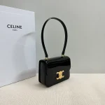 高仿CELINE-賽琳 經典TRIOMPHE鎖扣牛皮手提肩背包-118053：圖片 3