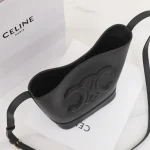高仿CELINE-賽琳 金色飾面牛皮革斜挎包 - 時尚多功能肩背包-113783：圖片 10
