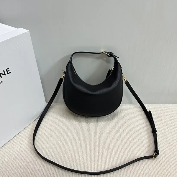高仿CELINE-賽琳 金色牛皮多功能手提斜挎包 - 大容量智能手機收納-120723：圖片 3
