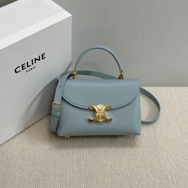 高仿CELINE-賽琳 經典TRIOMPHE金屬鎖扣多功能手提斜挎包-118113：圖片 2