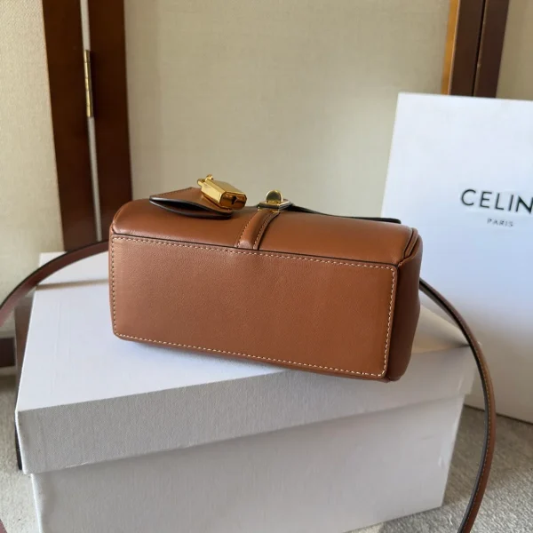 高仿CELINE-賽琳 經典牛皮革多功能手提斜挎包-197983：圖片 5