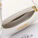 高仿CELINE-賽琳 金色飾面牛皮革斜挎包-115703：圖片 9