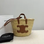 高仿CELINE-賽琳 手工棕櫚葉牛皮革時尚手提包-113832：圖片 2