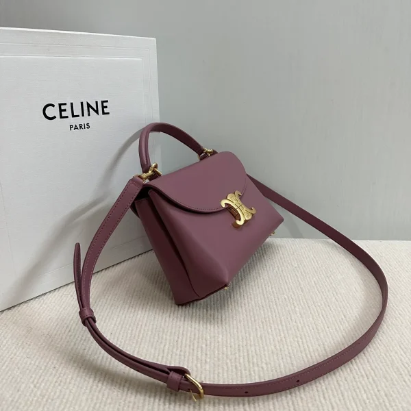 高仿CELINE-賽琳 TRIOMPHE 牛皮革多功能手提斜挎包-118113：圖片 4