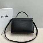 高仿CELINE-賽琳 經典TRIOMPHE牛皮革多功能手提斜挎包-117523：圖片 3