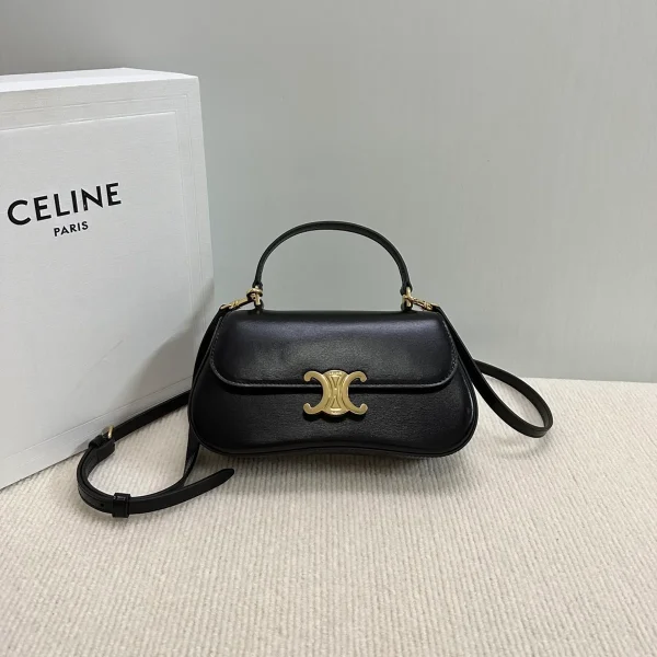 高仿CELINE-賽琳 經典TRIOMPHE牛皮革斜挎包-119533：圖片 2