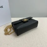 高仿CELINE-賽琳 TRIOMPHE牛皮斜挎包 - 雙主隔層設計 羊皮革襯裏-116593：圖片 6