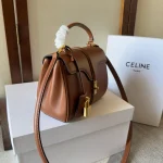 高仿CELINE-賽琳 經典牛皮革多功能手提斜挎包-197983：圖片 3