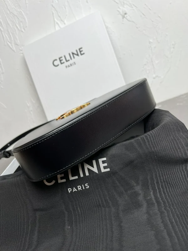 高仿CELINE-賽琳 時尚金色飾面牛皮革肩背包-115703：圖片 10