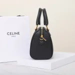 高仿CELINE-賽琳 金色飾面牛皮革多功能手提斜挎包-113773：圖片 4