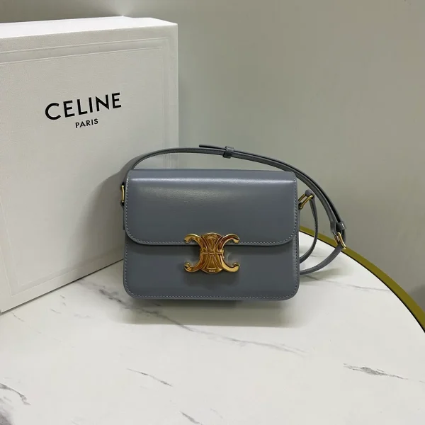 高仿CELINE-賽琳 TRIOMPHE 牛皮革斜挎包 - 多功能時尚隨身包-188423：圖片 2