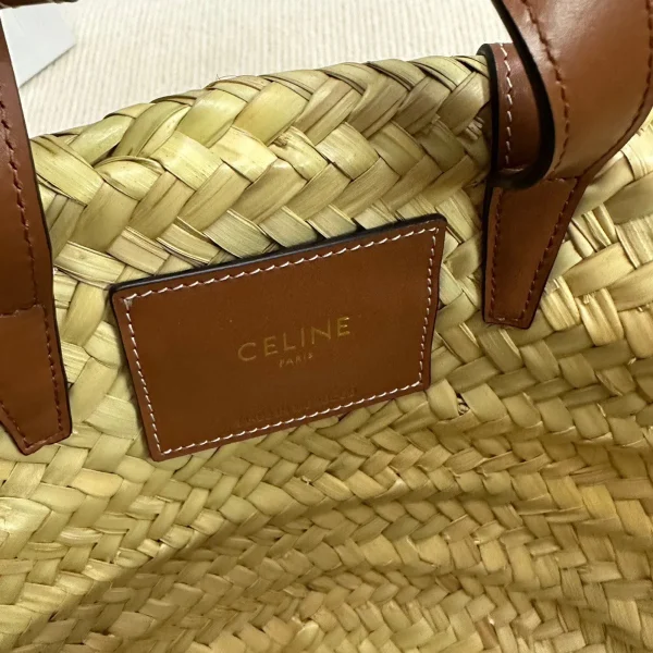 高仿CELINE-賽琳 手工棕櫚葉牛皮革時尚手提包-113832：圖片 8