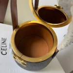高仿CELINE-賽琳 經典TRIOMPHE鎖扣羊皮手提包-111353：圖片 9