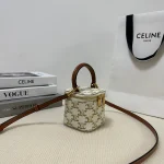 高仿CELINE-賽琳 迷你TRIOMPHE CANVAS印花手袋 - 時尚便攜多功能小包-10J762：圖片 3