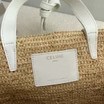 高仿CELINE-賽琳 手工編織牛皮革包邊手提肩背包-115802：圖片 9