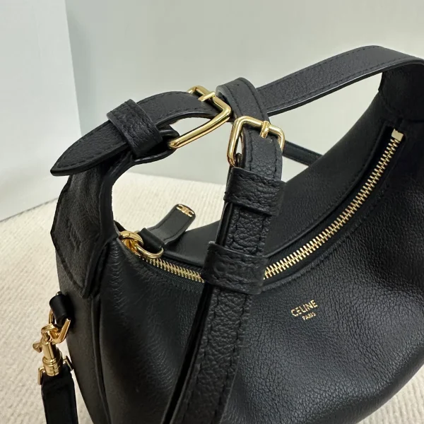 高仿CELINE-賽琳 金色牛皮多功能手提斜挎包 - 大容量智能手機收納-120723：圖片 9