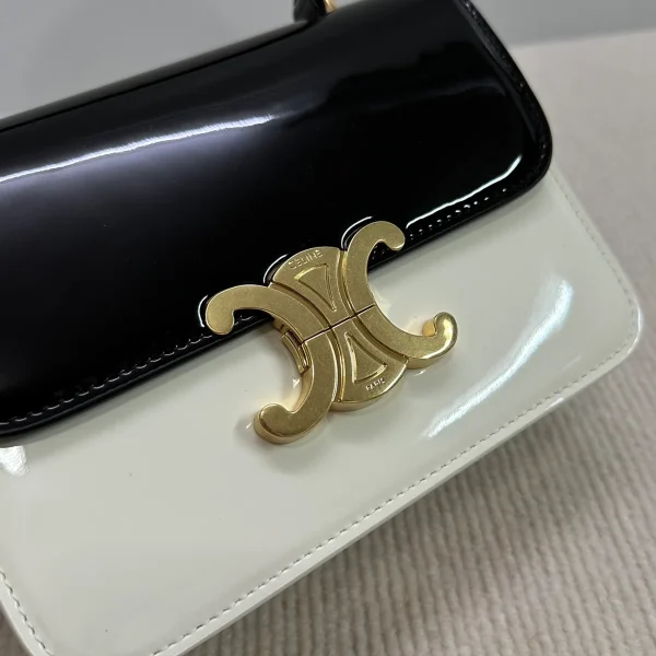 高仿CELINE-賽琳 Triomphe 牛皮革手提肩背包-118053：圖片 6