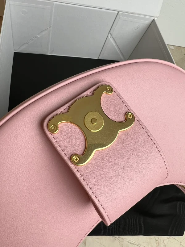 高仿CELINE-賽琳 經典金色飾面牛皮革手提肩背包-114493：圖片 8