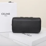 高仿CELINE-賽琳 金色飾面牛皮革多功能手提斜挎包-113773：圖片 9