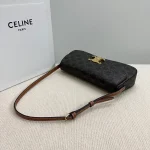 高仿CELINE-賽琳 TRIOMPHE金屬鎖扣羊皮革肩背包-115532：圖片 6