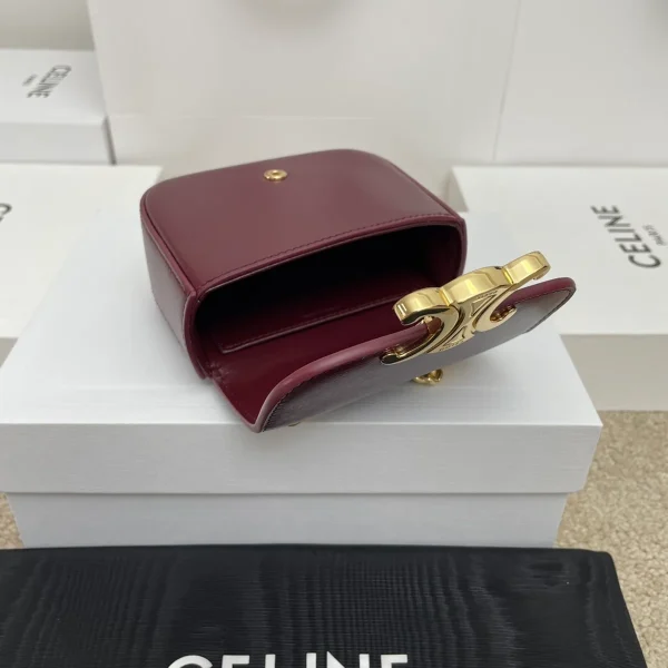 高仿CELINE-賽琳 迷你TRIOMPHE牛皮斜挎手袋-10L843：圖片 10