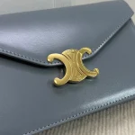 高仿CELINE-賽琳 迷你牛皮TRIOMPHE金屬扣手袋 - 多背法時尚斜挎包-10L033：圖片 7
