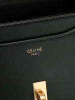 高仿CELINE-賽琳 迷你手袋197983BEY - 牛皮革旋轉鎖扣多功能手袋-197983：圖片 9